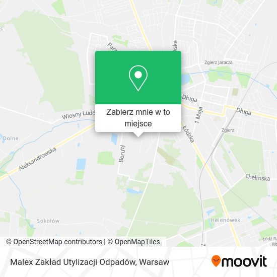 Mapa Malex Zakład Utylizacji Odpadów