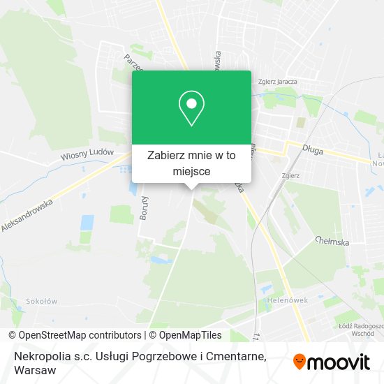 Mapa Nekropolia s.c. Usługi Pogrzebowe i Cmentarne