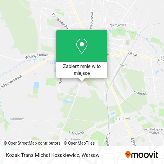 Mapa Kozak Trans Michał Kozakiewicz