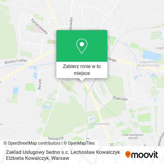 Mapa Zakład Usługowy Sedno s.c. Lechosław Kowalczyk Elżbieta Kowalczyk