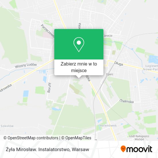 Mapa Żyła Mirosław. Instalatorstwo