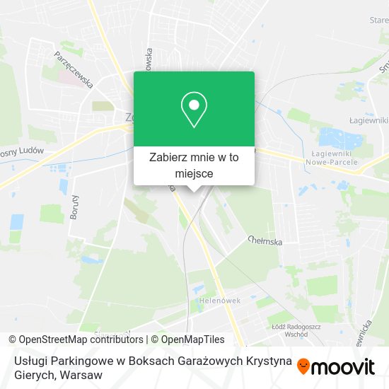 Mapa Usługi Parkingowe w Boksach Garażowych Krystyna Gierych