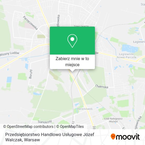 Mapa Przedsiębiorstwo Handlowo Usługowe Józef Walczak