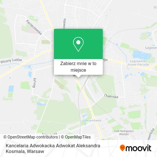 Mapa Kancelaria Adwokacka Adwokat Aleksandra Kosmala