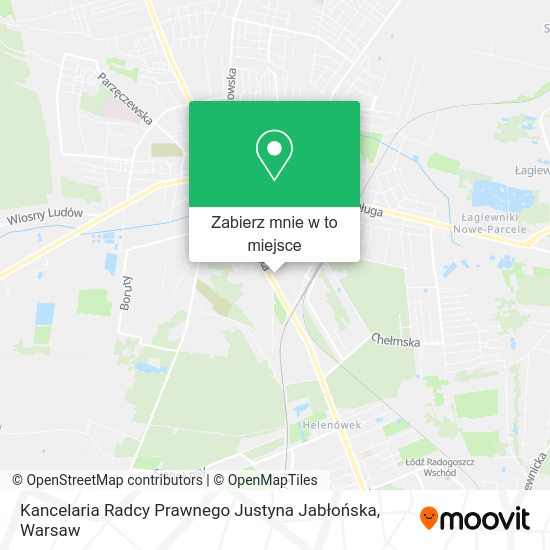 Mapa Kancelaria Radcy Prawnego Justyna Jabłońska