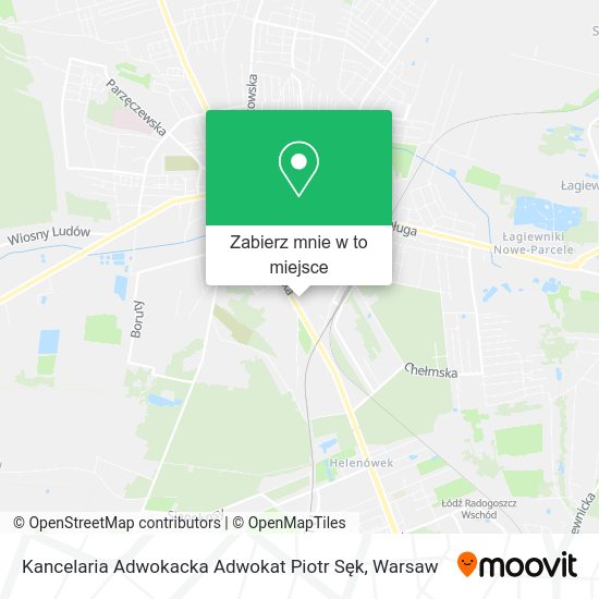 Mapa Kancelaria Adwokacka Adwokat Piotr Sęk