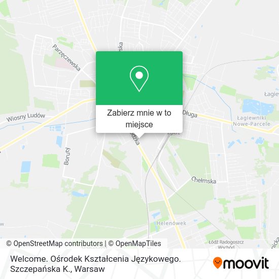 Mapa Welcome. Ośrodek Kształcenia Językowego. Szczepańska K.