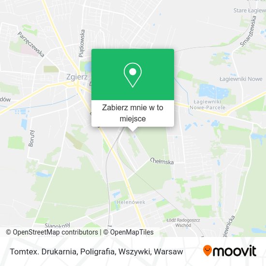 Mapa Tomtex. Drukarnia, Poligrafia, Wszywki