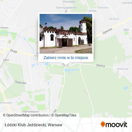 Mapa Łódzki Klub Jeździecki