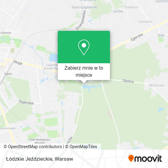 Mapa Łódzkie Jeździeckie