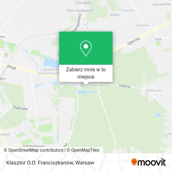 Mapa Klasztor O.O. Franciszkanów