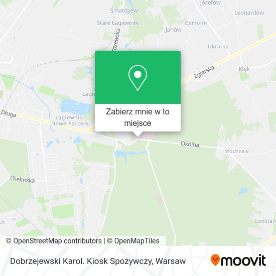 Mapa Dobrzejewski Karol. Kiosk Spożywczy