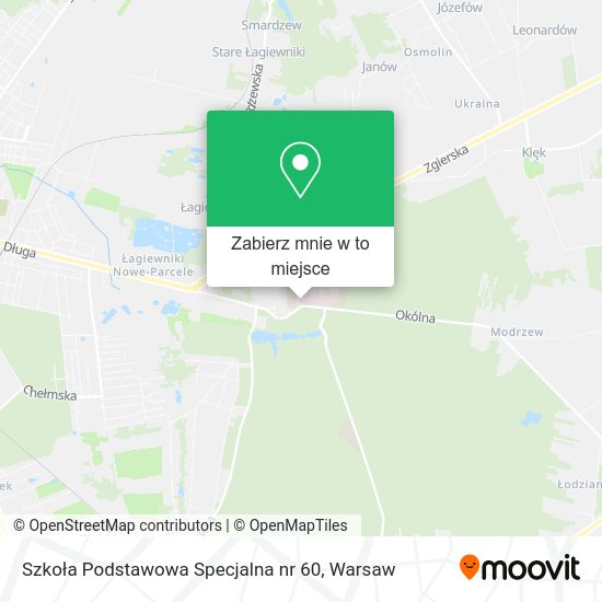 Mapa Szkoła Podstawowa Specjalna nr 60