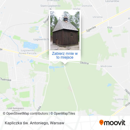 Mapa Kapliczka św. Antoniego