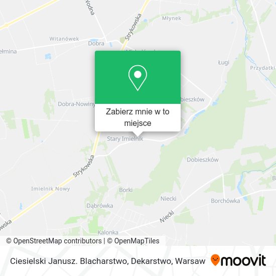 Mapa Ciesielski Janusz. Blacharstwo, Dekarstwo