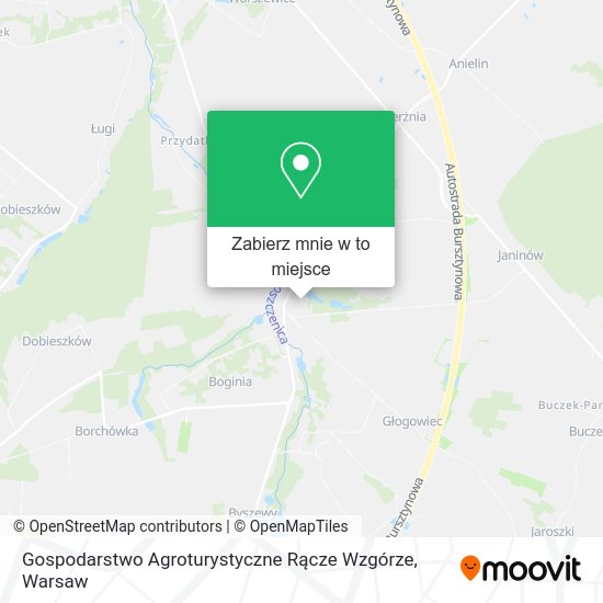 Mapa Gospodarstwo Agroturystyczne Rącze Wzgórze