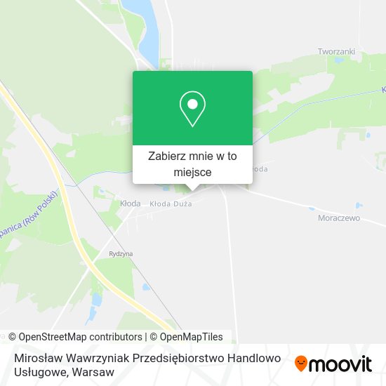 Mapa Mirosław Wawrzyniak Przedsiębiorstwo Handlowo Usługowe