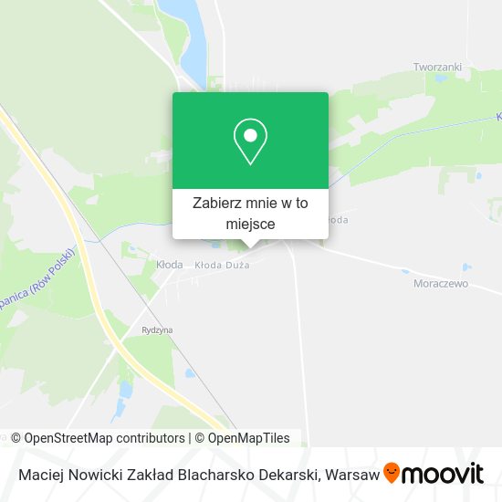 Mapa Maciej Nowicki Zakład Blacharsko Dekarski