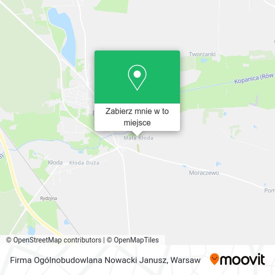 Mapa Firma Ogólnobudowlana Nowacki Janusz