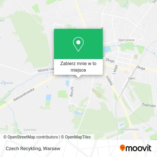 Mapa Czech Recykling