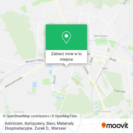 Mapa Admicom. Komputery, Sieci, Materiały Eksploatacyjne. Żurek D.