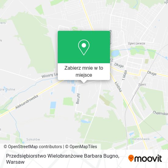 Mapa Przedsiębiorstwo Wielobranżowe Barbara Bugno