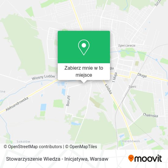 Mapa Stowarzyszenie Wiedza - Inicjatywa