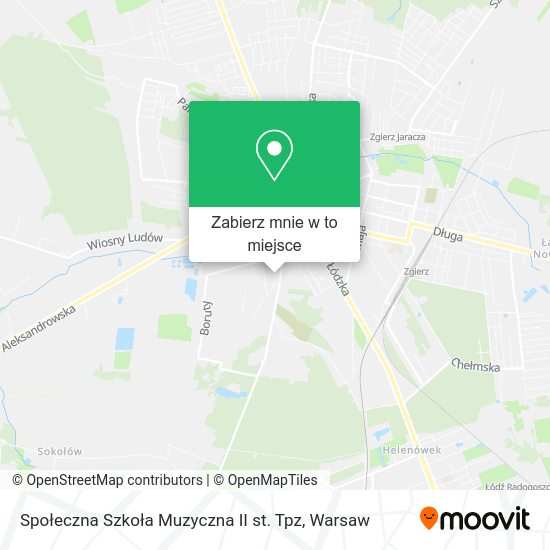 Mapa Społeczna Szkoła Muzyczna II st. Tpz