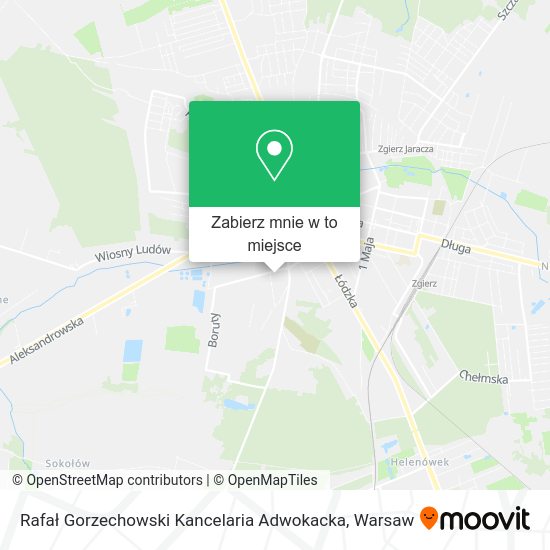 Mapa Rafał Gorzechowski Kancelaria Adwokacka