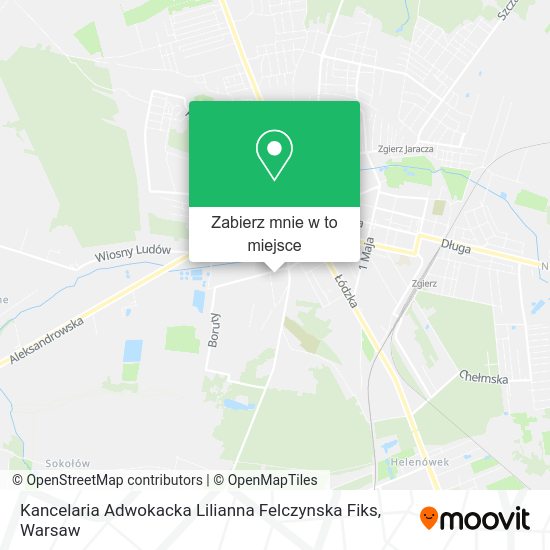 Mapa Kancelaria Adwokacka Lilianna Felczynska Fiks