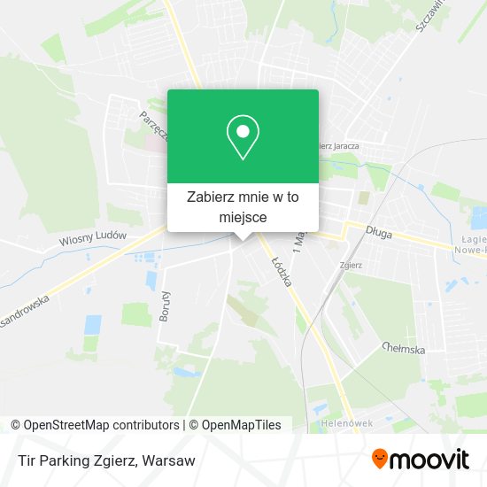 Mapa Tir Parking Zgierz