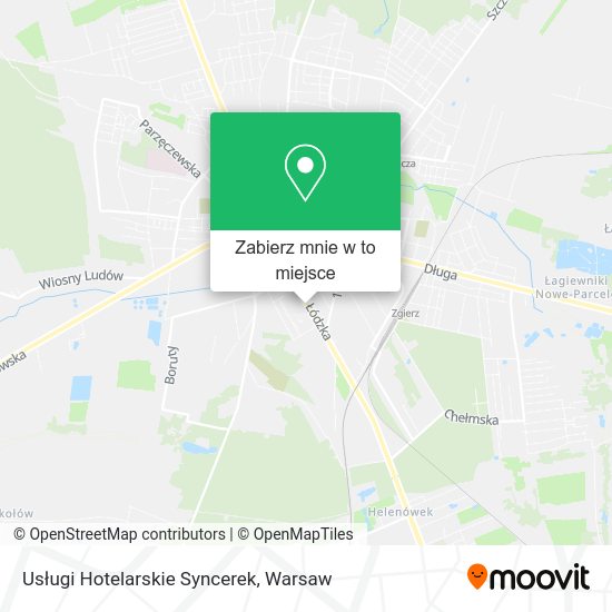 Mapa Usługi Hotelarskie Syncerek