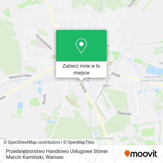 Mapa Przedsiębiorstwo Handlowo Usługowe Stoner Marcin Kamiński