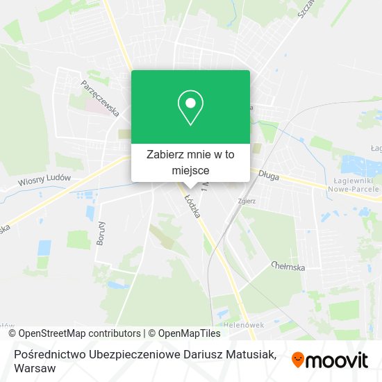 Mapa Pośrednictwo Ubezpieczeniowe Dariusz Matusiak