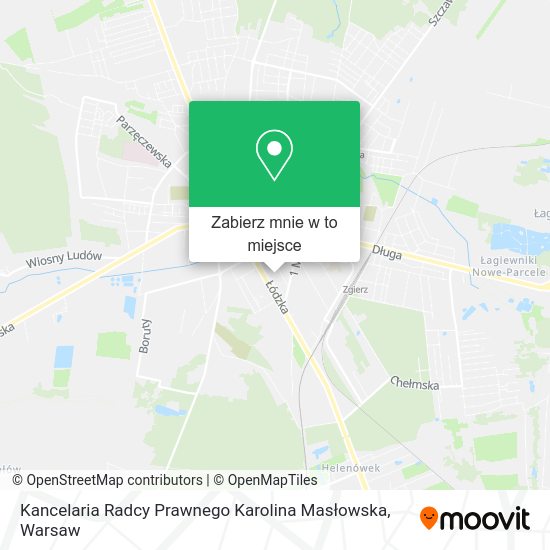 Mapa Kancelaria Radcy Prawnego Karolina Masłowska