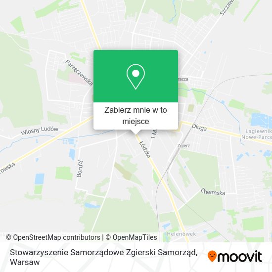 Mapa Stowarzyszenie Samorządowe Zgierski Samorząd