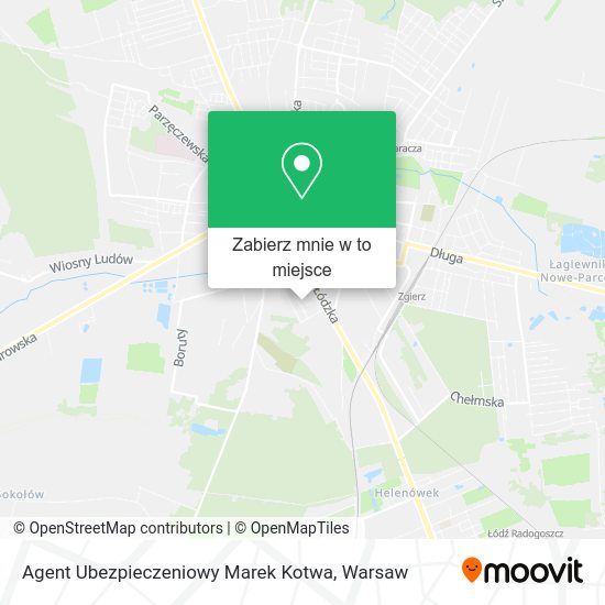 Mapa Agent Ubezpieczeniowy Marek Kotwa