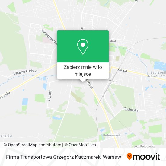 Mapa Firma Transportowa Grzegorz Kaczmarek