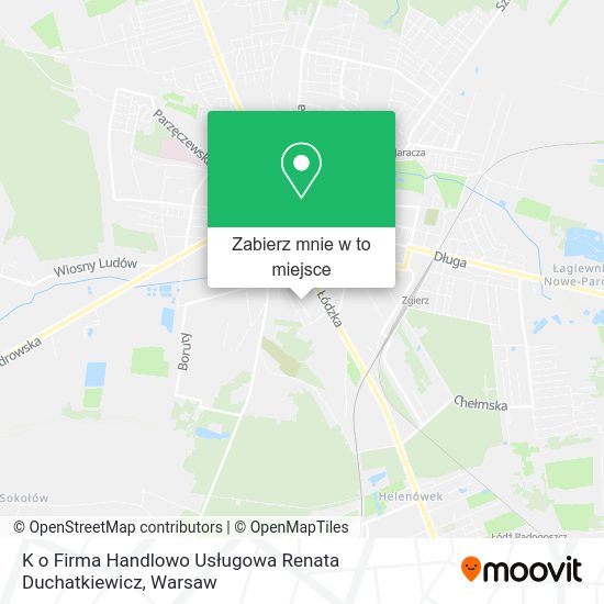 Mapa K o Firma Handlowo Usługowa Renata Duchatkiewicz