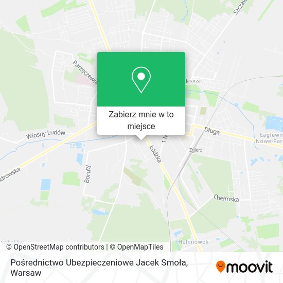 Mapa Pośrednictwo Ubezpieczeniowe Jacek Smoła