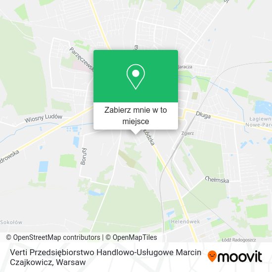 Mapa Verti Przedsiębiorstwo Handlowo-Usługowe Marcin Czajkowicz