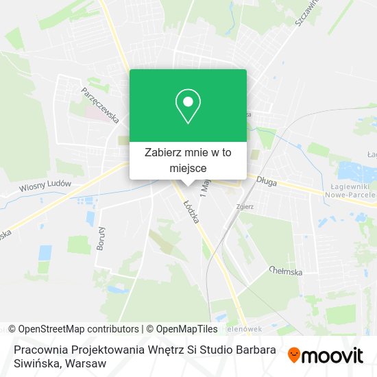 Mapa Pracownia Projektowania Wnętrz Si Studio Barbara Siwińska