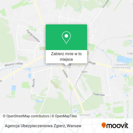 Mapa Agencja Ubezpieczeniowa Zgierz