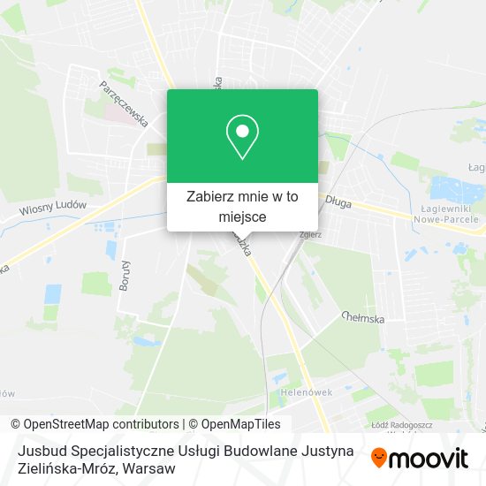 Mapa Jusbud Specjalistyczne Usługi Budowlane Justyna Zielińska-Mróz