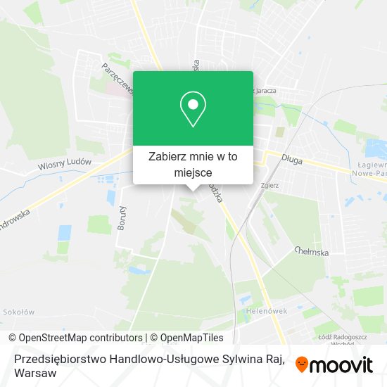 Mapa Przedsiębiorstwo Handlowo-Usługowe Sylwina Raj