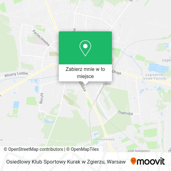 Mapa Osiedlowy Klub Sportowy Kurak w Zgierzu