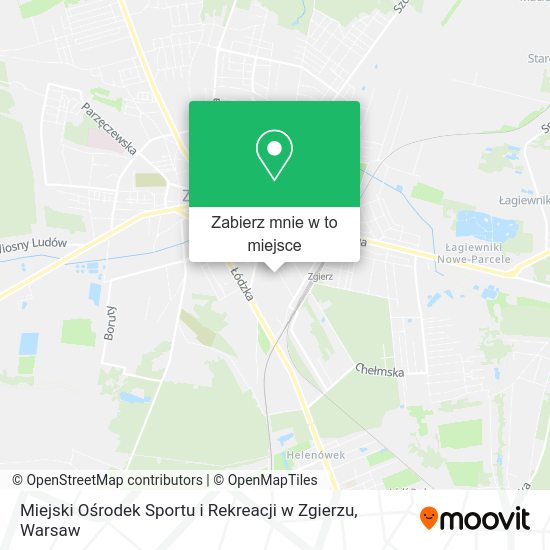 Mapa Miejski Ośrodek Sportu i Rekreacji w Zgierzu