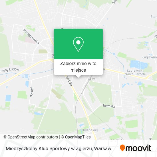 Mapa Miedzyszkolny Klub Sportowy w Zgierzu