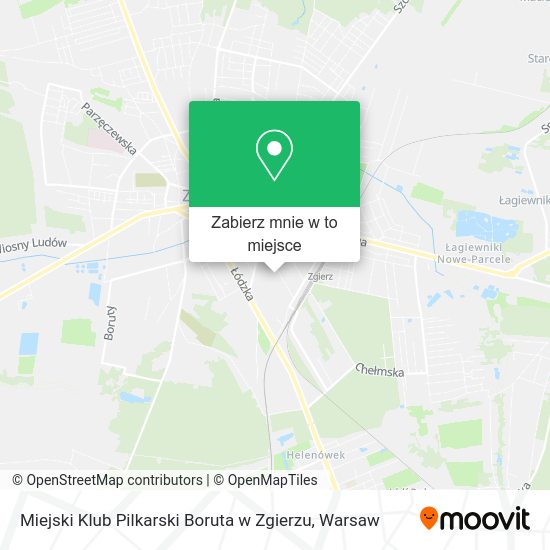 Mapa Miejski Klub Pilkarski Boruta w Zgierzu