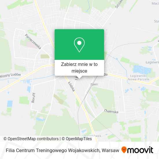 Mapa Filia Centrum Treningowego Wojakowskich
